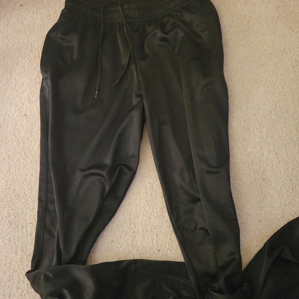Fleece black joggers